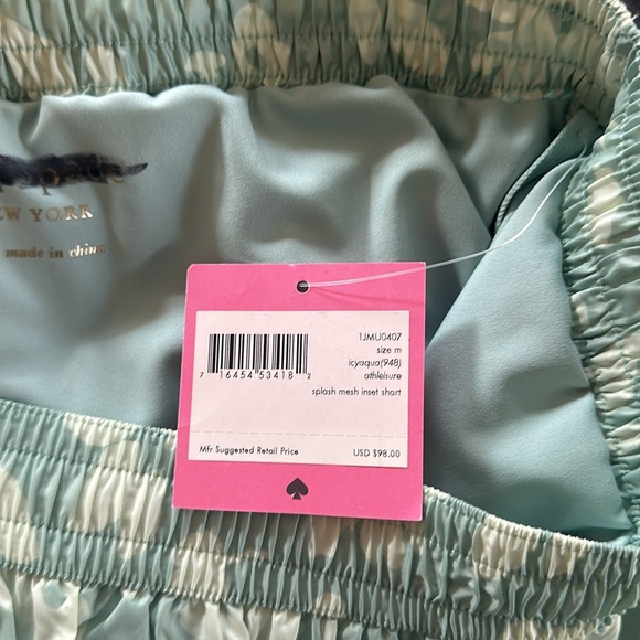 Nwt Kate spade athlete splash mesh inset shorts medium - Picture 12 of 14